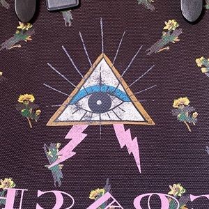Coach PYRAMID EYE Tote Floral Canvas